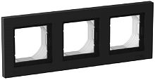 Рамка универсальная Systeme Electric AtlasDesign Aqua 3-м. IP44 карбон