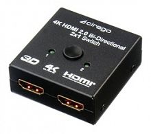 HDMI 2.0 сплиттер-свитчер двусторонний 1-2, 2-1 картинка