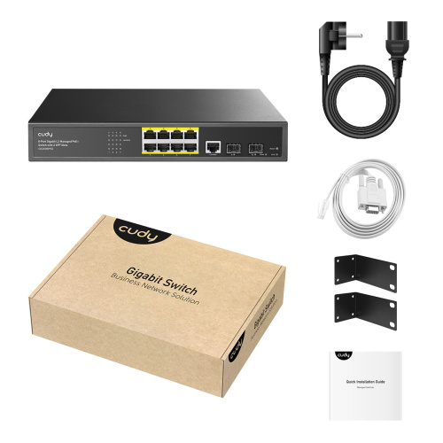 Коммутатор управляемый Cudy GS2008PS2 PoE 120Вт Cudy — купить по цене от 11&nbsp;000 ₽ | ПрофБезопасность фото 4