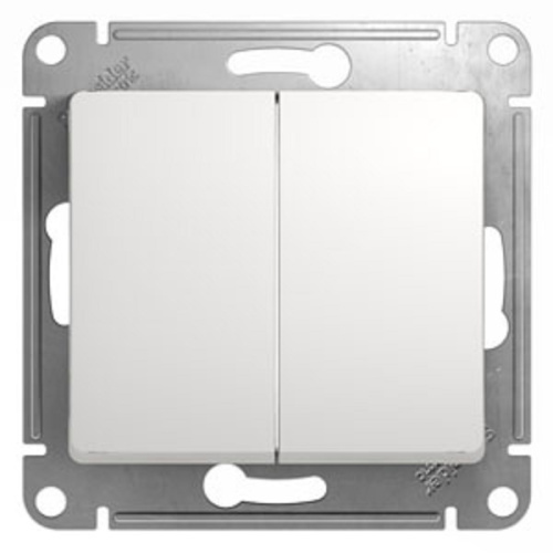 Выключатель без рамки Systeme Electric Glossa 2-кл. белый, Systeme Electric, купить, цена, доставка, безопасность фото 2 Выключатель без рамки Systeme Electric Glossa 2-кл. белый Systeme Electric — купить по цене от 300 ₽ | ПрофБезопасность фото 2