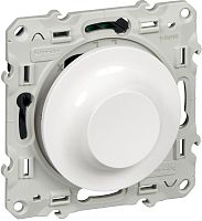 Светорегулятор поворотно-нажимной Schneider Electric Odace 4-400Вт белый