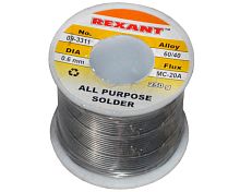 Припой с канифолью Rexant 250 гр d=0.8 мм (Sn60 Pb40 Flux 2.2 проц.) Rexant — купить по цене от 3&nbsp;400 ₽ | ПрофБезопасность