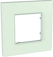 Рамка горизонтальная Schneider Electric Unica Quadro 1-м. матовое стекло