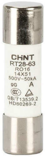 Вставка плавкая цилиндрическая CHINT RT28-63 16А 14х51мм
