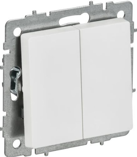 Выключатель без рамки IEK Brite ВС10-2-0-БрАБ 2-кл. Арктический белый IEK — купить по цене от 195 ₽ | ПрофБезопасность
