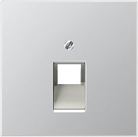 Лицевая панель Jung LS990 metal для 1-м. розетки RJ11/RJ45 алюминий Jung — купить по цене от 3&nbsp;422 ₽ | ПрофБезопасность