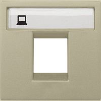 Лицевая панель ABB Niessen Zenit для 1-м. 2 мод. розетки RJ45/RJ11 N2218.1 CV шампань