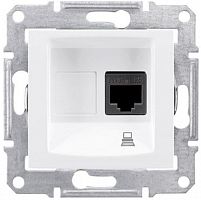 Розетка компьютерная без рамки Schneider Electric Sedna 1-м. RJ45 5e белый Schneider Electric — купить по цене от 1&nbsp;025 ₽ | ПрофБезопасность