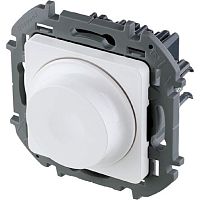 Светорегулятор поворотный без рамки Legrand Inspiria 5-300Вт белый