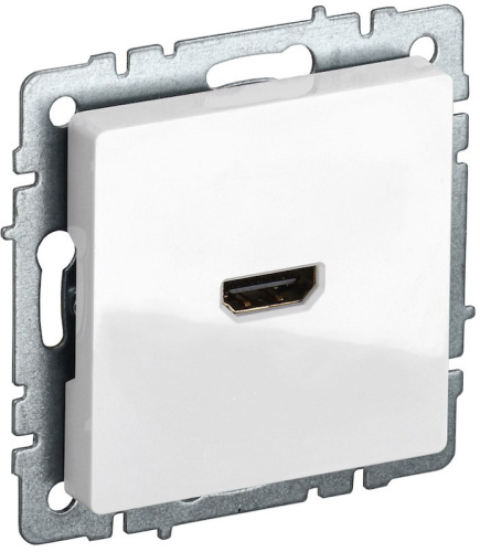 Розетка HDMI без рамки IEK Brite РHDMI-0-БрБ 1-м. белый IEK — купить по цене от 800 ₽ | ПрофБезопасность