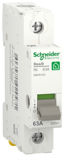 Выключатель нагрузки (мини-рубильник) Schneider Electric Resy9 1п 63А тип AC
