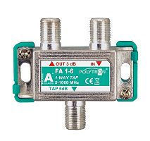 Ответвитель эфирный на 1 отвод Polytron FA 1-6 POLYTRON — купить по цене от 590 ₽ | ПрофБезопасность
