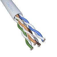 Кабель витая пара Caplex Cat5e 4 пары UTP PVC (внутренний), белый, коробка 305 м IZ-C4U5-0101-B305