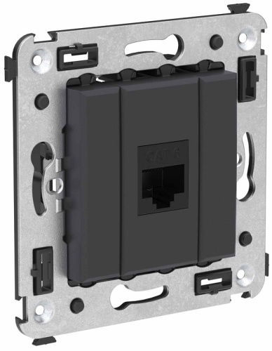 Розетка компьютерная без рамки DKC Avanti 1-м. RJ45 6е черный матовый DKC — купить по цене от 1&nbsp;024 ₽ | ПрофБезопасность