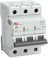 Выключатель автоматический EKF Averes AV-6 3п 4А C 6кА