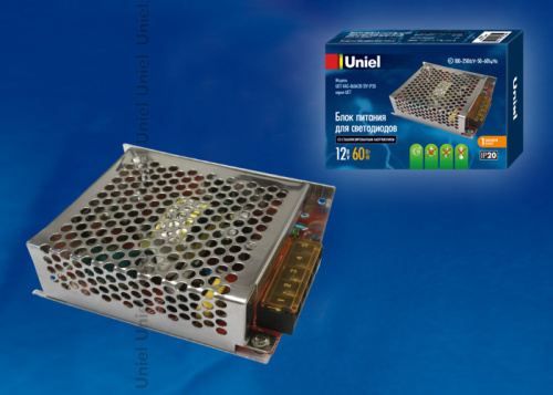 Блок питания для светодиодной ленты Uniel 12В UET-VAG-60A20 5А 120Вт IP20 110х78х35мм, Uniel, купить, цена, доставка, безопасность Блок питания для светодиодной ленты Uniel 12В UET-VAG-60A20 5А 120Вт IP20 110х78х35мм Uniel — купить по цене от 610 ₽ | ПрофБезопасность