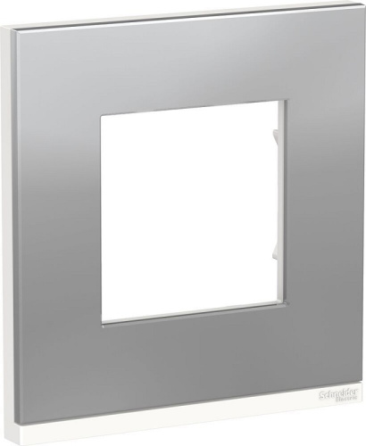 Рамка горизонтальная Schneider Electric Unica Studio Pure 1-м. металл алюминий матовый/белый, Schneider Electric, купить, цена, доставка, безопасность Рамка горизонтальная Schneider Electric Unica Studio Pure 1-м. металл алюминий матовый/белый Schneider Electric — купить по цене от 1 981 ₽ | ПрофБезопасность