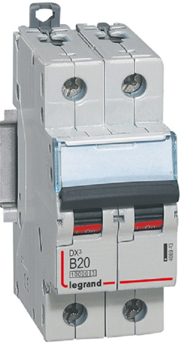 Выключатель автоматический Legrand DX3-E 10000 2п 20А B 16кА