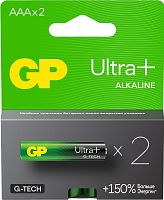 Элемент питания GP LR03 Ultra Plus Alkaline G-TECH 24AUPA21-2CRSB2 2 шт (упак) AAA (батарейка)