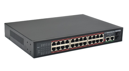 Коммутатор Tmnvision TM-7024E/1000 PoE 350Вт TMNVision — купить по цене от 26&nbsp;000 ₽ | ПрофБезопасность