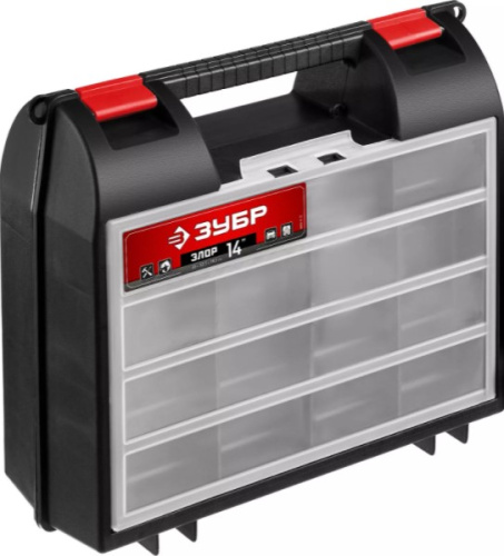 Ящик для электроинструмента ЗУБР ЭЛОР-14 360х140х320 мм (14"), пластиковый 38035-14_z01 Ящик для электроинструмента ЗУБР ЭЛОР-14 360х140х320 мм (14"), пластиковый 38035-14_z01