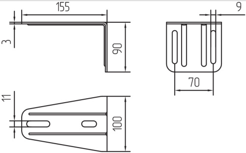 Кронштейн Alutech SGN.01.718 фото 3
