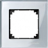 Рамка универсальная Schneider Electric Merten M-Elegance 1-м. стекло бриллиантовое серебро