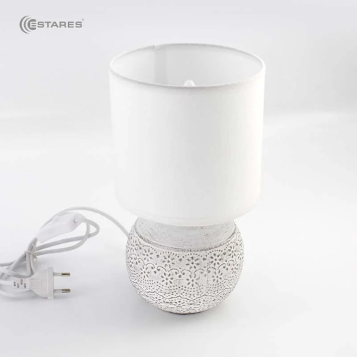 Светильник настольный ESTARES ALFA 1xE14 R-125x150x265-WHITE/WHITE-220-IP20 Estares — купить по цене от 1&nbsp;500 ₽ | ПрофБезопасность