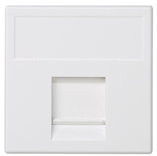 Адаптер модульный Simon Connect Cima/K45 1-м. 2 мод. для RJ45 белый