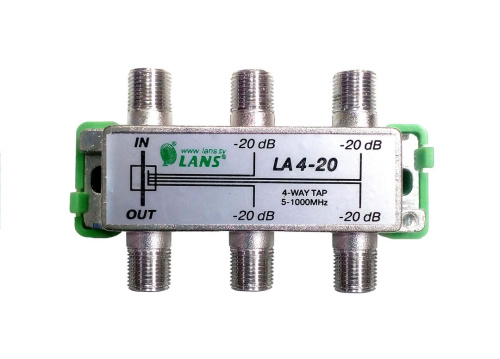 Ответвитель эфирный на 4 отвода Lans LA 4-20 LANS — купить по цене от 410 ₽ | ПрофБезопасность
