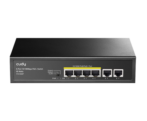 Коммутатор Cudy FS1006P PoE 65Вт Cudy — купить по цене от 2&nbsp;300 ₽ | ПрофБезопасность