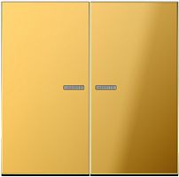 Лицевая панель Jung LS990 metal для 2-кл. выключателя с подсветкой золото Jung — купить по цене от 31&nbsp;848 ₽ | ПрофБезопасность