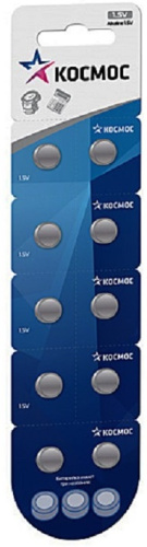 Элемент питания для часов Космос AG10 LR54 (блист.10 шт) (батарейка)