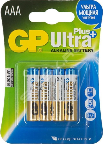 Элемент питания GP LR03 Ultra Plus 24AUP 2CR4 4шт (упак) AAA (батарейка)
