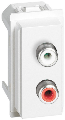 Розетка аудио RCA модульная Legrand BTicino Living Now 1-м. 1 мод. белый Legrand — купить по цене от 2&nbsp;430 ₽ | ПрофБезопасность