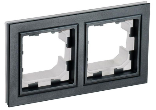 Рамка универсальная IEK Brite РУ-2-БрЧ-44 2-м. IP44 черный IEK — купить по цене от 195 ₽ | ПрофБезопасность