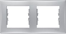 Рамка горизонтальная Schneider Electric Sedna 2-м. алюминий