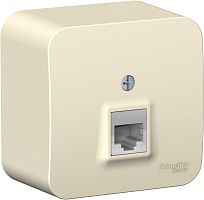 Розетка компьютерная накладная Systeme Electric Blanca 1-м. RJ45 5e молочный