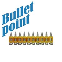 Гвозди для монтажного пистолета 3,05x22 мм, EG bullet point 1000 шт. TOUA