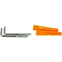Крюк Г-обр. 3.5x35 с дюбелем 6x36 (2 шт) 
