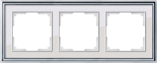 Рамка универсальная Werkel Palacio Classic 3-м. металл хром/белый, Werkel, купить, цена, доставка, безопасность фото 2 Рамка универсальная Werkel Palacio Classic 3-м. металл хром/белый Werkel — купить по цене от 1 950 ₽ | ПрофБезопасность фото 2