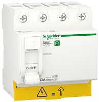Выключатель дифференциального тока УЗО Schneider Electric Resi9 4п 63А 300мА тип A-S