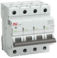 Выключатель автоматический EKF Averes AV-6 4п 2А D 6кА