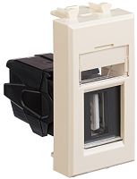 Розетка USB тип А модульная DKC Avanti 1-м. 1 мод. 3000мА ванильная дымка