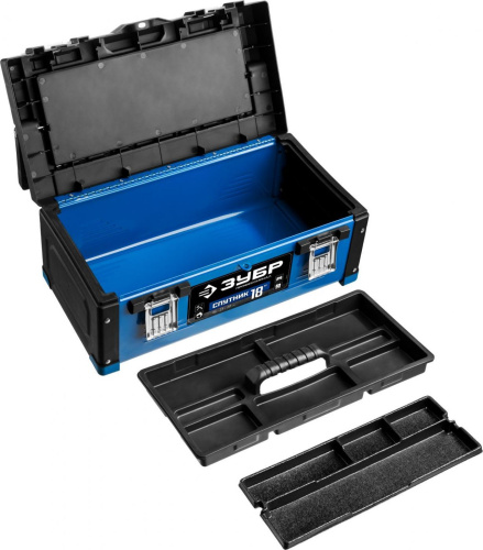 Ящик для инструментов Зубр СПУТНИК-18 457 х 230 х 205 металл/пластик Ящик для инструментов Зубр СПУТНИК-18 457 х 230 х 205 металл/пластик