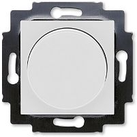 Светорегулятор поворотно-нажимной без рамки ABB EPJ Levit 60-600Вт серый/белый