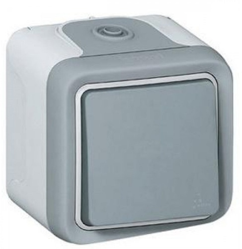 Выключатель накладной Legrand Plexo 1-кл. IP55 серый Legrand — купить по цене от 4&nbsp;501 ₽ | ПрофБезопасность