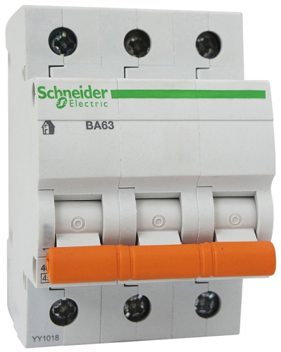 Выключатель автоматический Schneider Electric Домовой 3п C 25А ВА63 4.5кА фото 2
