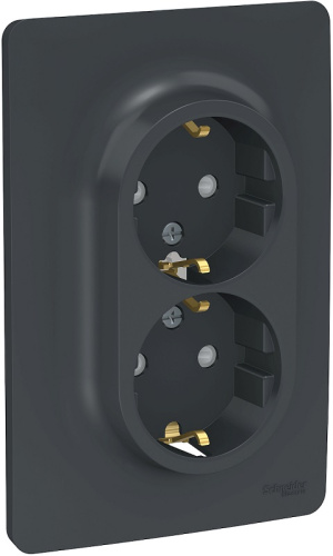Розетка с заземлением Schneider Electric Unica New 1-м. 2 мод. шторки антрацит, Schneider Electric, купить, цена, доставка, безопасность Розетка с заземлением Schneider Electric Unica New 1-м. 2 мод. шторки антрацит Schneider Electric — купить по цене от 1 679 ₽ | ПрофБезопасность