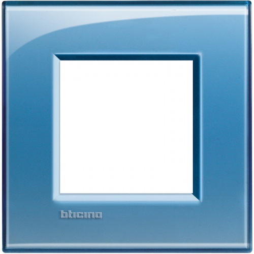 Рамка прямоугольная Legrand BTicino LivingLight 2 мод Голубой  картинка
